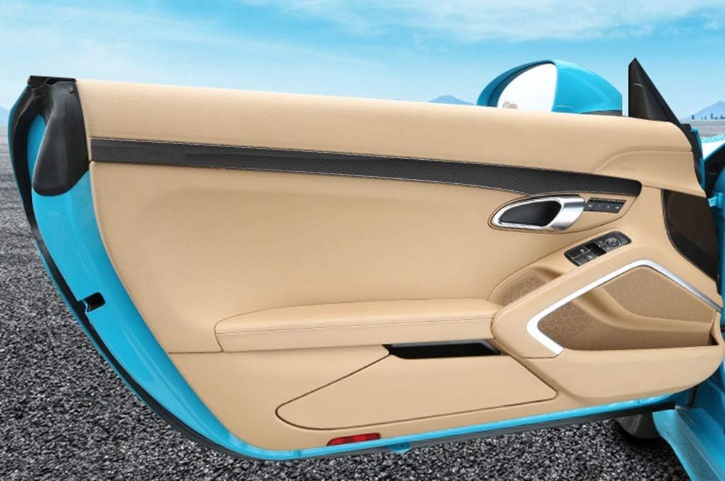 New Protective Inside Door Trims Compatible with Porsche 718 Boxster 2016-2020 (Silver)