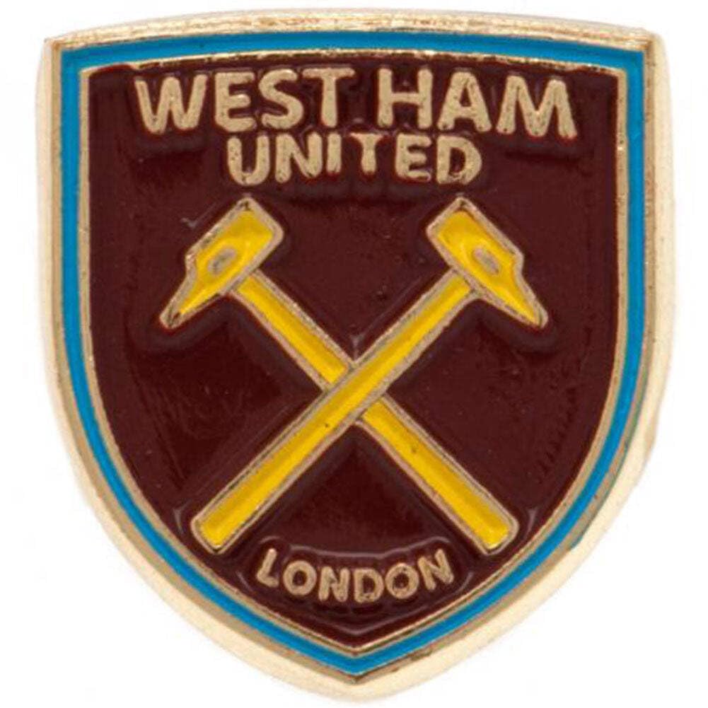 West Ham Utd Official Metal Pin Badge Shield Crest Logo