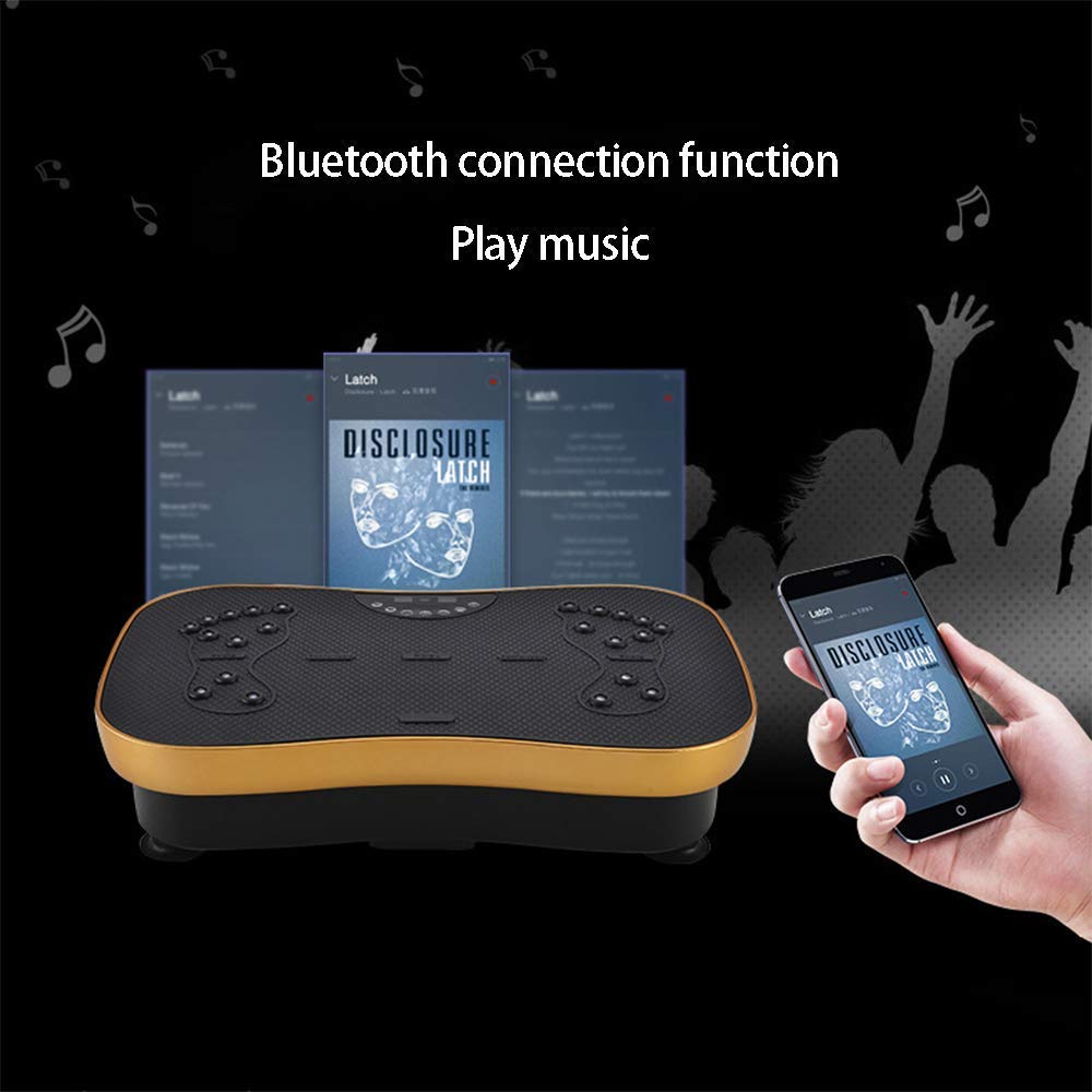 Maszyna do ćwiczeń wibracyjnych Ultra cienka płyta wibracyjna Płyty wibracyjne z głośnikiem Bluetooth Zdalna obsługa Masaż ciała Łatwy do przechowywania w celu utraty wagi i ujędrnienia ciała Fiolet