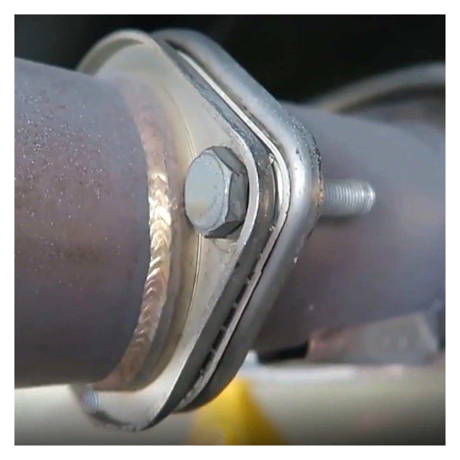 Punta Silenziatore Scarico 5 Pezzi 2,5 Pollici 63 Mm Guarnizione Scarico Motore Auto Guarnizione Universale Tubo Scarico Con Due Fori