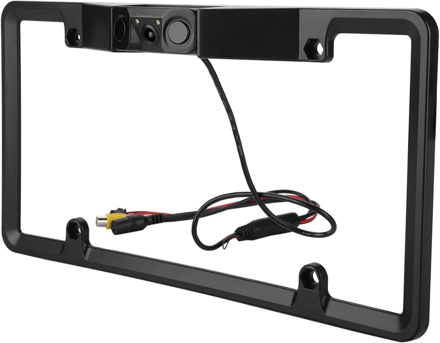 3 in 1 Car License Plate Frame Parking Rearview Camera Rear View Camera with Video Cable for Reversing Safety,Other Anti Theft Alarms
