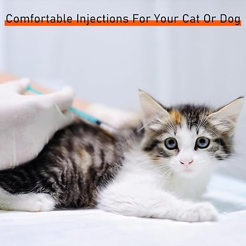 Miniatura 7 de Jeringa U-100 con aguja, jeringa de 1.06 oz 12 cc 516 pulgadas (0.315 in), envuelta individualmente, paquete de 50