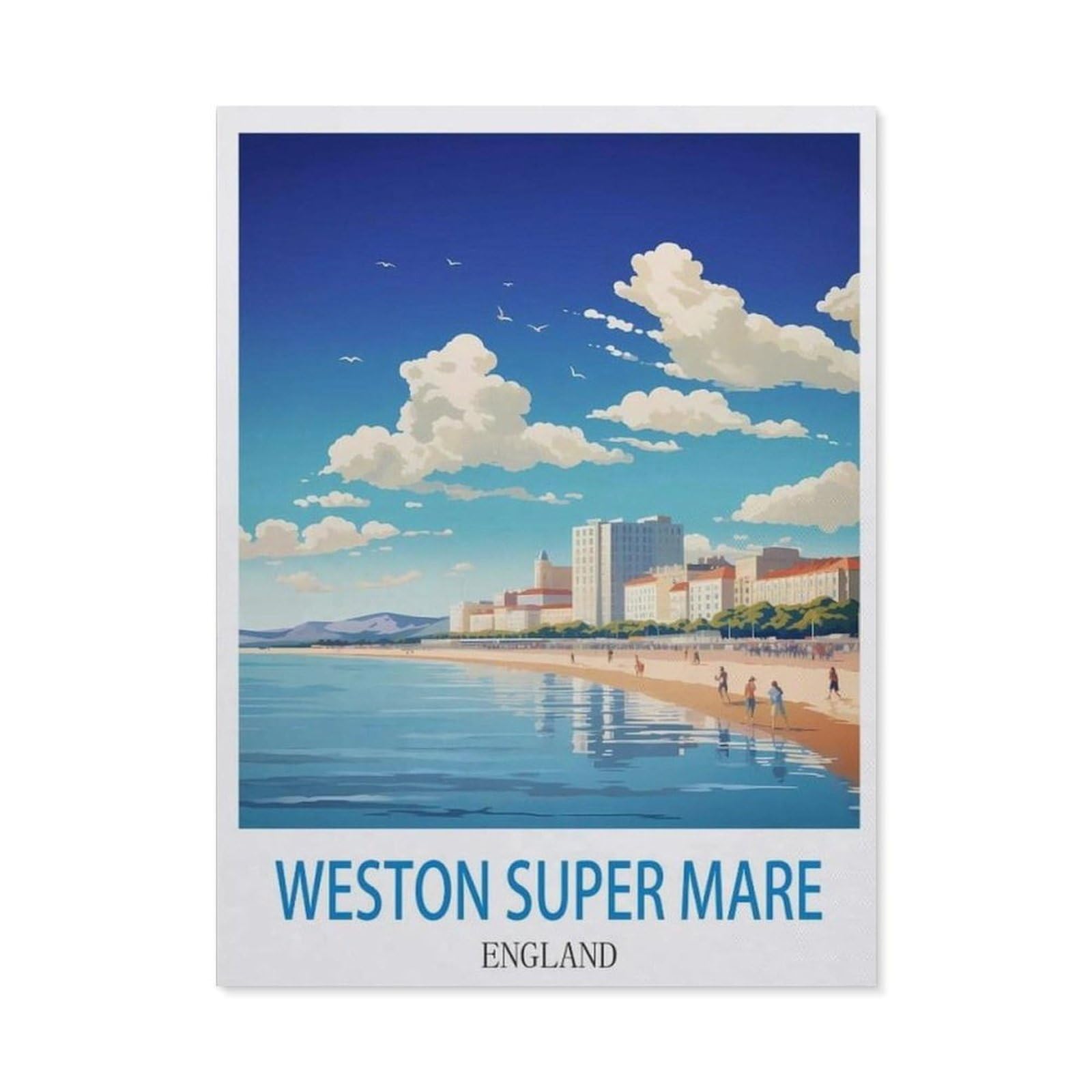 BEAYODKP 5D Diamond Painting，Weston Super Mare England（50x60cm）