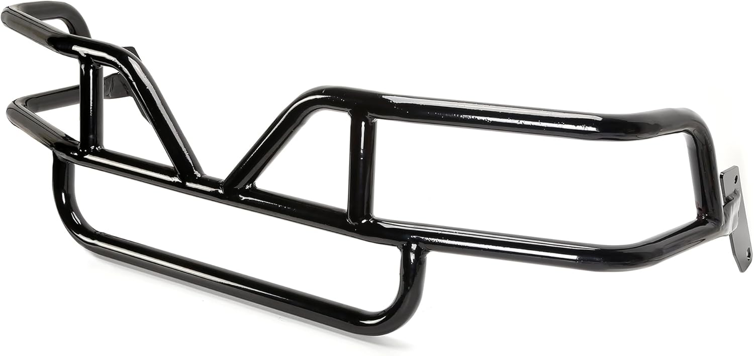 Front Bumper Brush Guard for EZGO TXT 1994-Up Models Golf Cart, Heavy Duty Steel, Easy Bolt-On Installation
