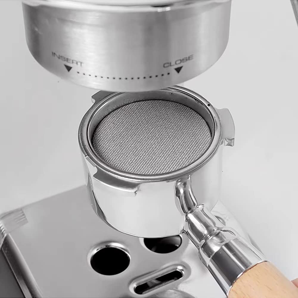 Espresso Pucksieb 53,35 Mm, 0,9 Mm Ultradünn - 2 Stück, Edelstahl, Für Bessere Kaffeeextraktion