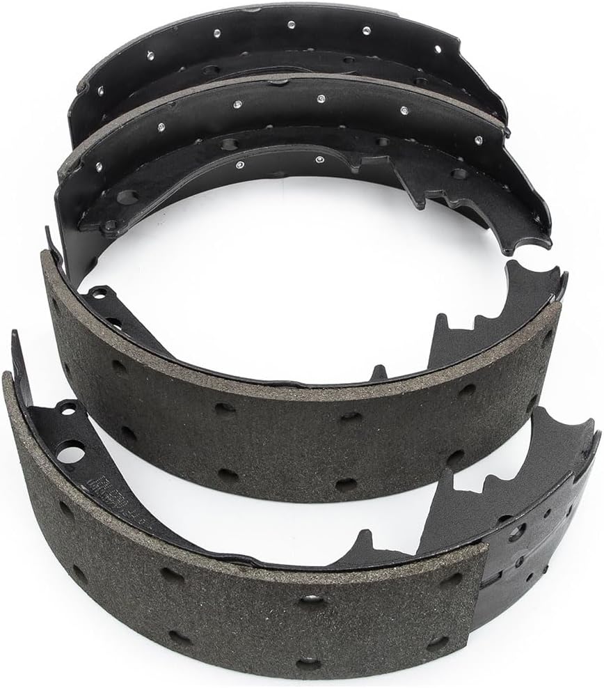 Semi Metallic Front Disc Brake Pads and Rear Drum Brake Shoes Set for Chevy K1500 Suburban 6.5L 1994 1995 1996 1997 1998 1999 for Chevy Suburban 1500 5.7L 1995 1996 1997 1998 1999 2000 Break Pads
