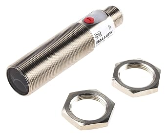 BALLUFF BOS 18M-PA-RH22-S4 BOS014W, BOS014W PHOTOELECTRIC Sensor, 10-30 VDC Operating, 18M Series, 30-300 MM Range, Background Suppression, LED RED Light, M12 4 PIN Male Connection, Normally Open