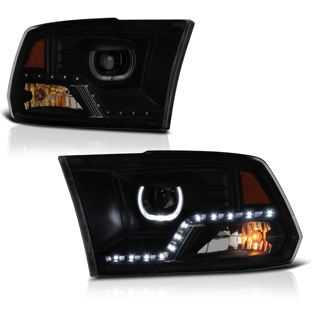 VIPMOTOZ LEDストリップ DRL ヘイローリング スモークレンズ 