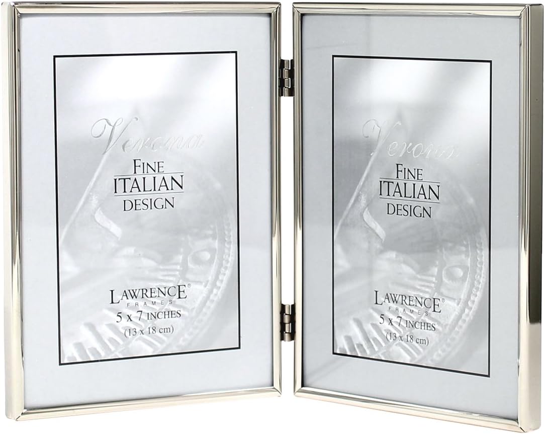 Lawrence Frames Hinged Double Simply Metal Picture Frame