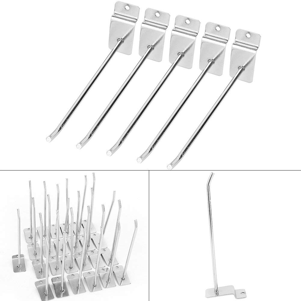 Fdit 25 pz 15 cm 6 pollici Slat Wall Panel gancio parete prodotto supporto negozio scaffale gancio multiuso imballaggio socialme-eu