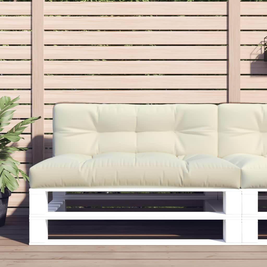 Palettensofa-Kissen Creme 120x40x10 cm