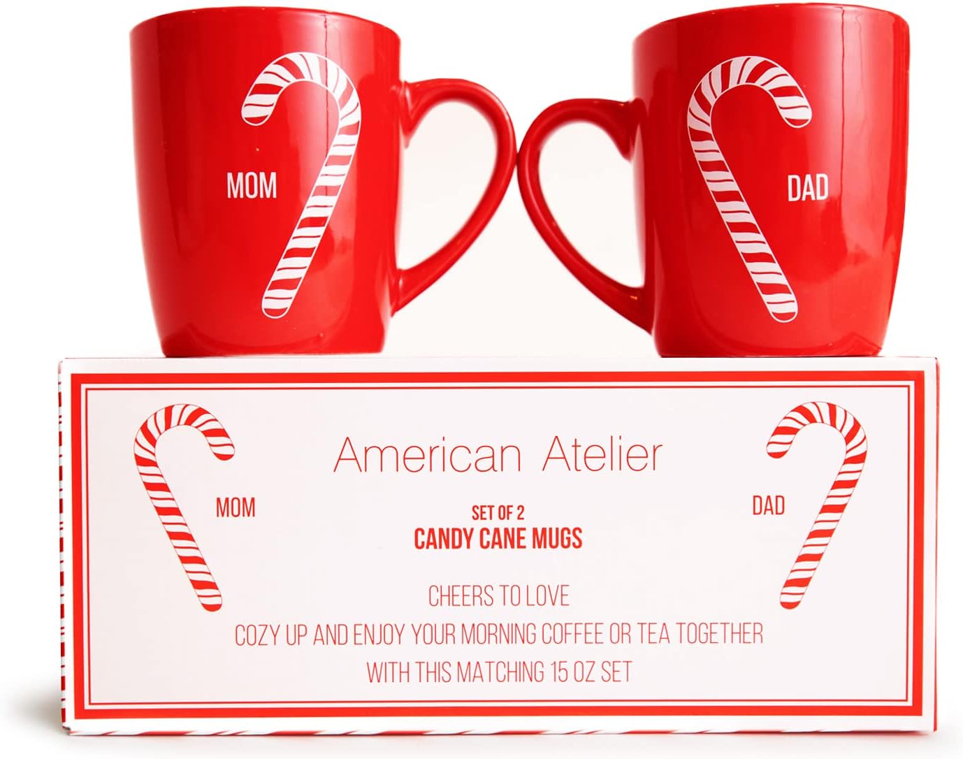 American Atelier Christmas Mugs Coffee Mug Set