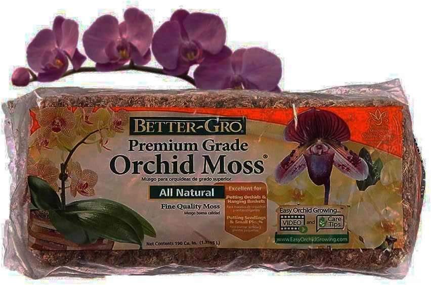 Better GRO Orchid Moss,190 cu.in (New Version)