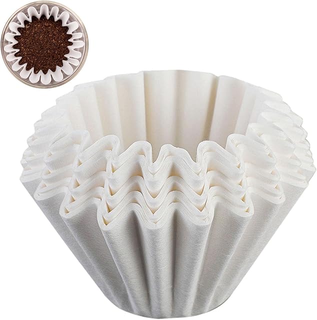 Cipliko Cup Basket Coffee Filters, Cake Shaped Pattern Coffee Filters Single Serving Paper | Coffee Filter Paper Use With Reusable Cup Filter Pods For 1-4 Cups Coffee Machines