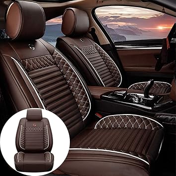 Coprisedili Auto Per Nissan Qashqai 2009-2014 - Set Completo In Pelle Grigio Antiscivolo - Foto 7