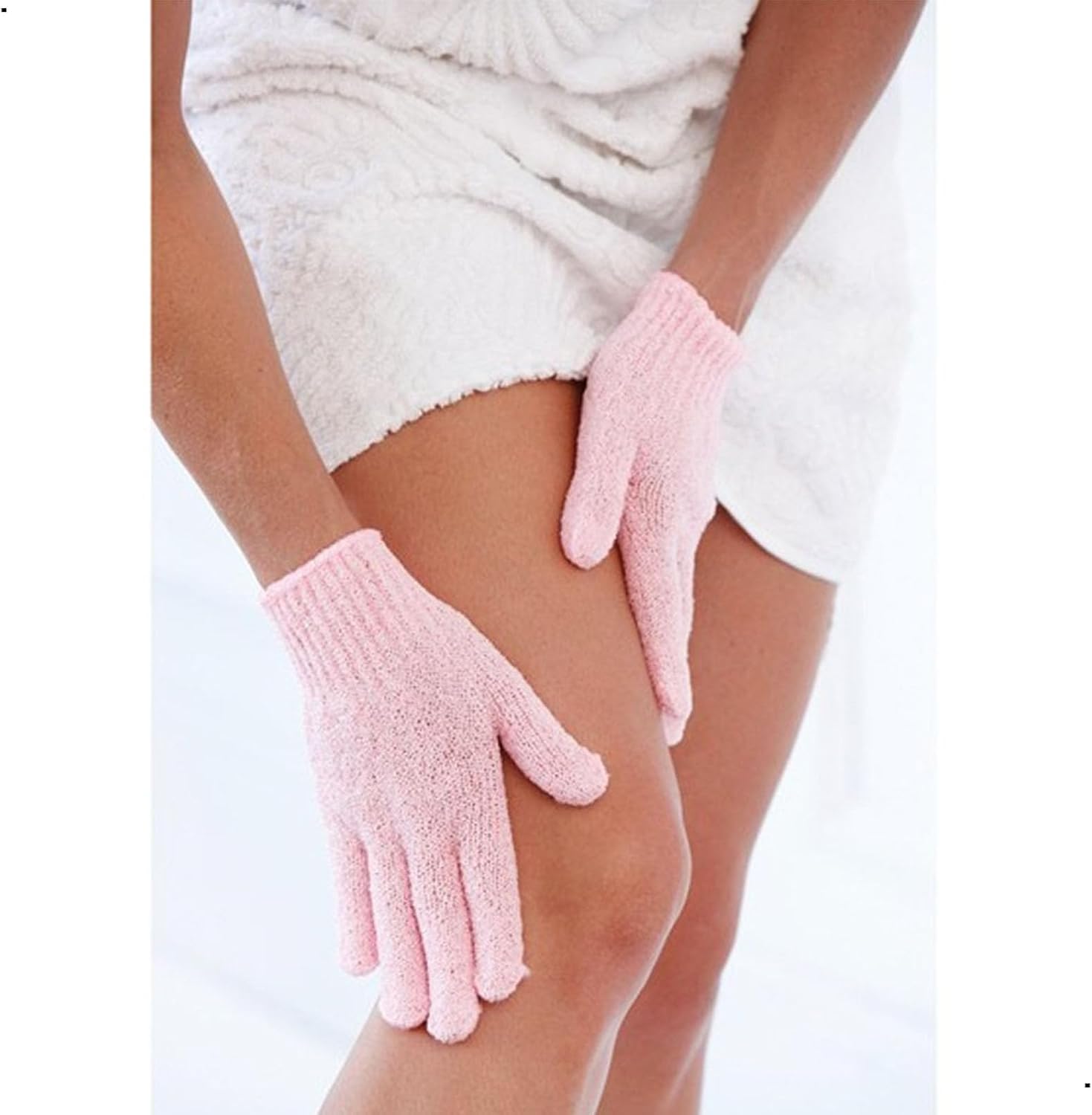 Xspring Peeling Eldivenleri, 4 Çift Ölü Deri Temizleme Eldiveni, Duş ve Banyo için Vücut Peeling Eldivenleri, Kadın ve Erkekler için Spa Masaj ve Cilt Bakımı