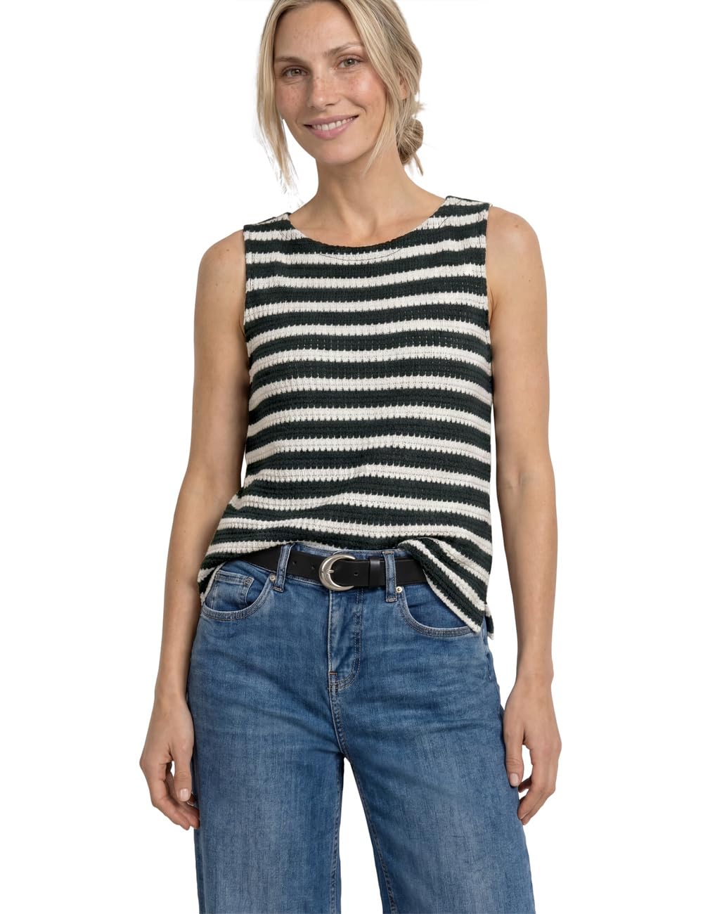 Street One 3230468 Top de Rayas de Punto Mujer (Pack de 1)