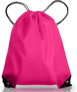 Drawstring Bags, Unisex Swimming Bag, Large PE Bag, Sports Backpack, Personalised Waterproof Gym Sack - Suitable for School/Beach/Holidays/Travel/Swimming and Various Activities
