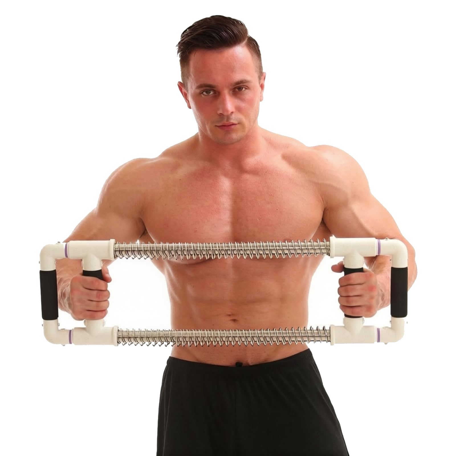 GoFitness Push Down Bar Chest Workout Equipment for Home Gym