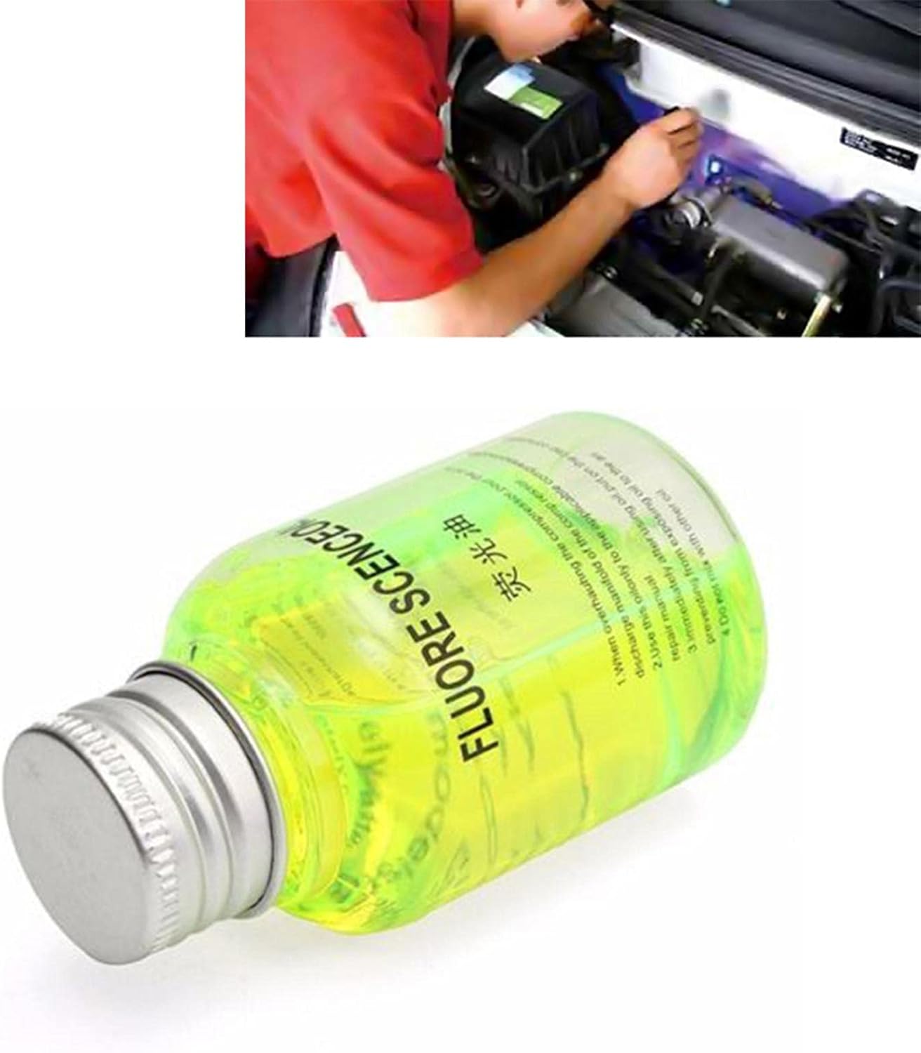 Engine Oil Dye, Fluorescent Oil Leak Detector Test UV Dye Agent