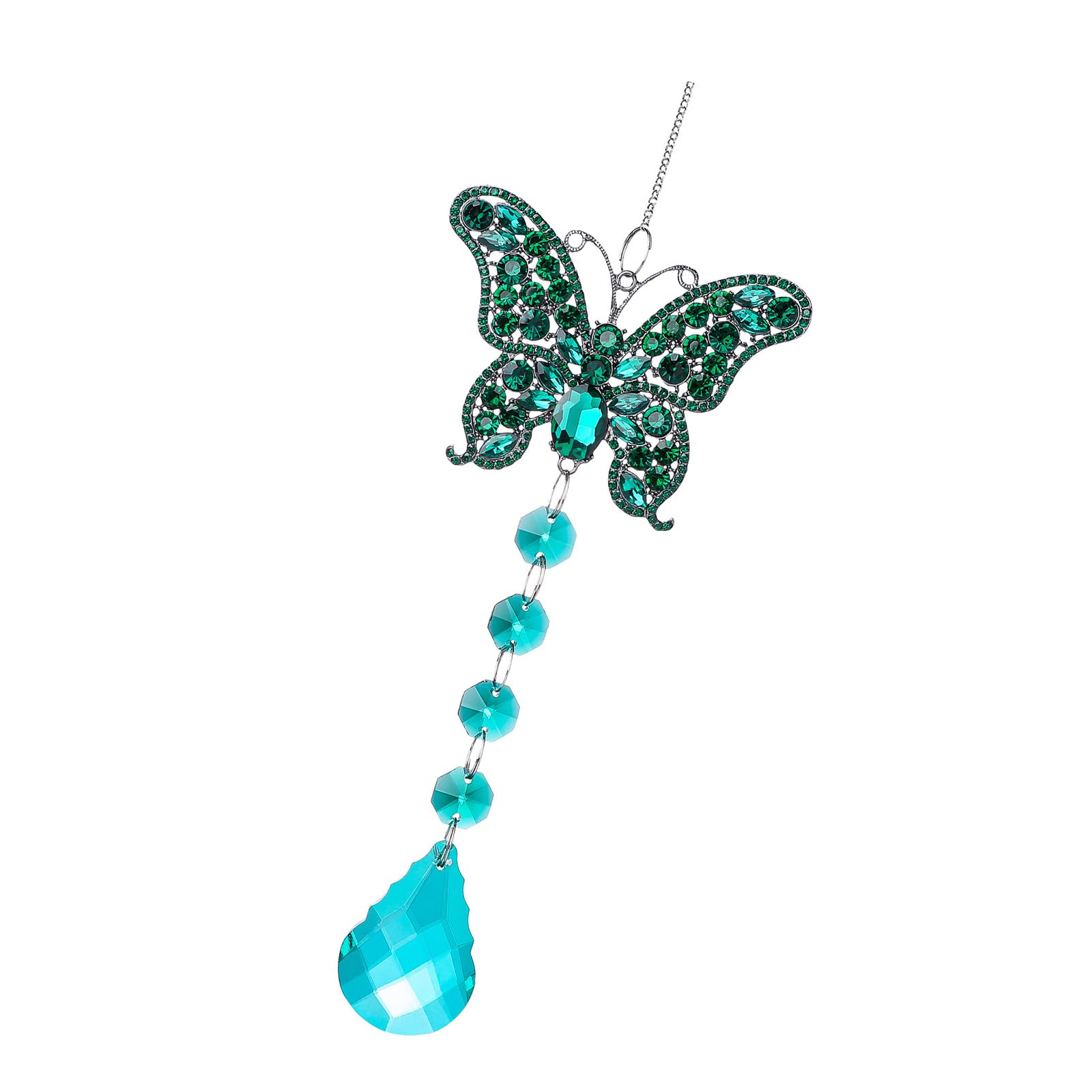HZBB Catchers Colorful Crystal Suncatchers with Chain Pendant Ornament Hanging Crystals Prism Rainbows Maker for Window Crystals Prism Rainbows Maker