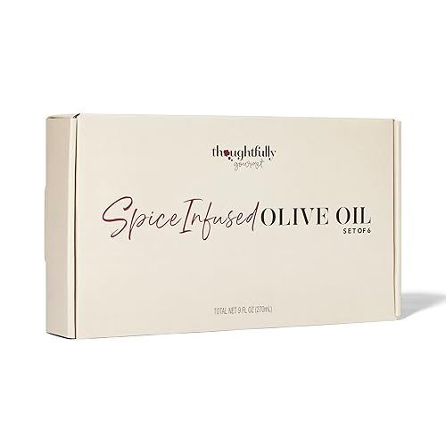 Miniatura 7 de Thoughtfully Gourmet, juego de regalo de aceite de oliva con infusión de especias, aceite de oliva extra virgen prémium de España, los sabores