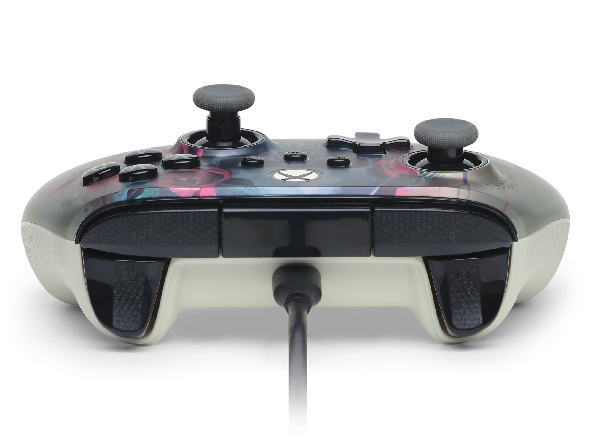 PowerA Manette filaire Advantage Plus pour Xbox Series X|S - Floraison et morosité, sous licence officielle, joysticks réglables, à effet Hall, boutons mappables, compatible Xbox One et Windows 10/11