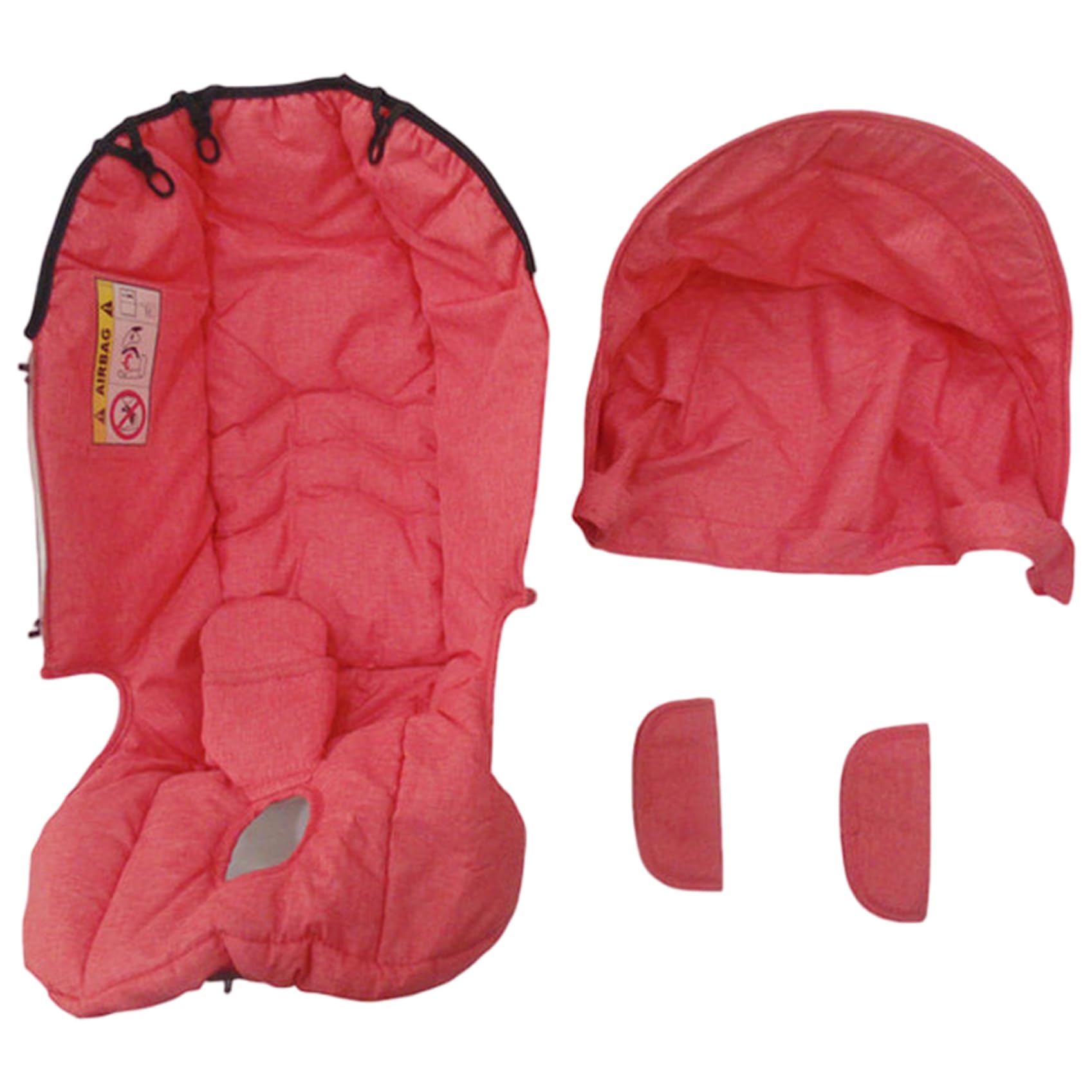 Juego de toldo y forro para asiento de cochecito 4 en 1 cojín para cochecito con parasol y hombreras accesorios para cochecitos de fácil limpieza para portabebés Estilo 1