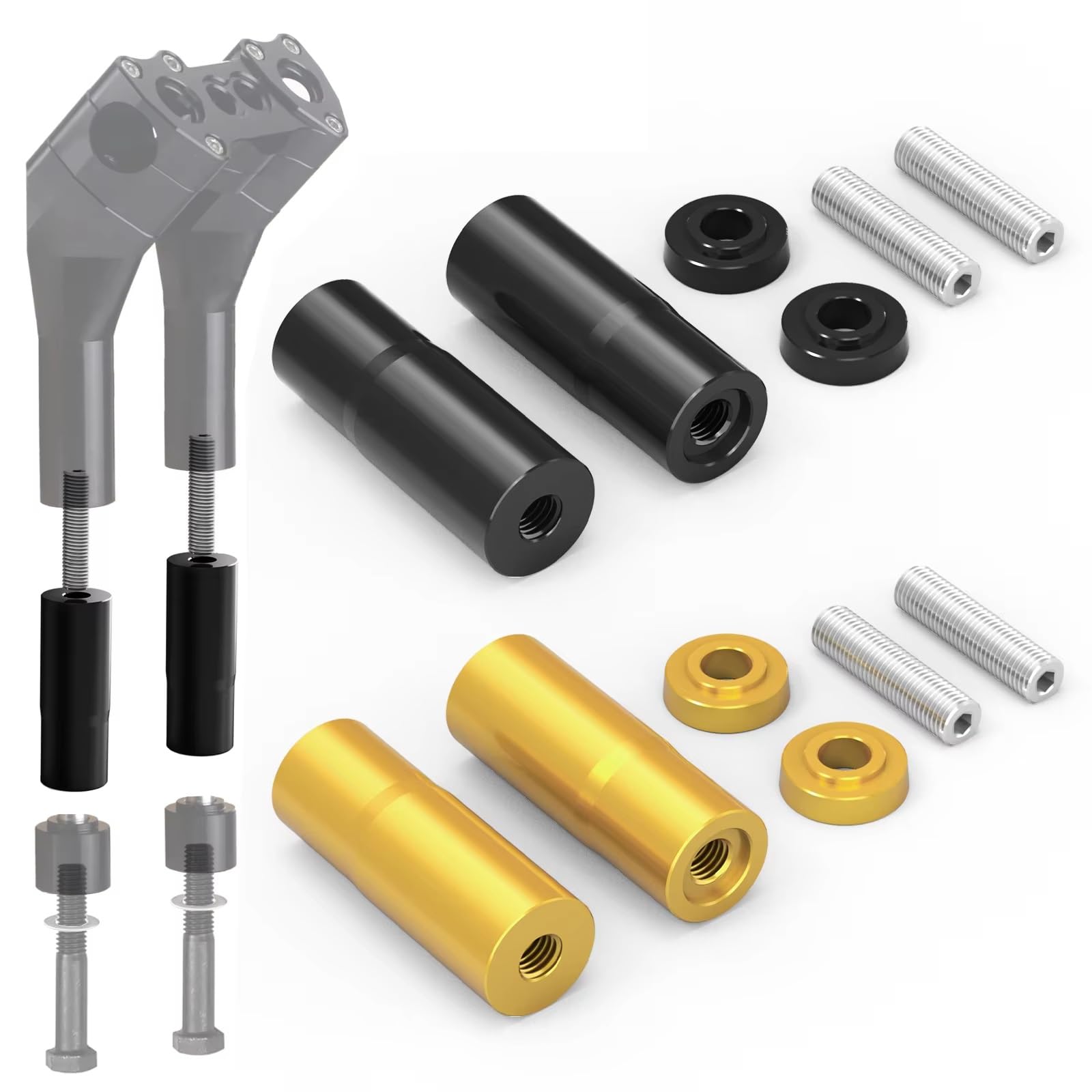 Alza Manillar Compatible Con Para Dyna Cvo Fat Bob Fxdfse 2009 Extensión De Elevadores De Manillar Pieza De Motocicleta Piezas De Repuesto De Motocicleta