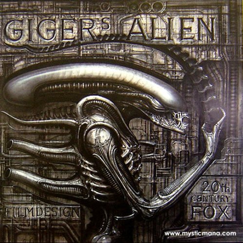ポスター HR GIGER MUSEUM POSTER 20TH Amazon.com: mysticmana.com Gigers Alien Framed & Dry Mounted with