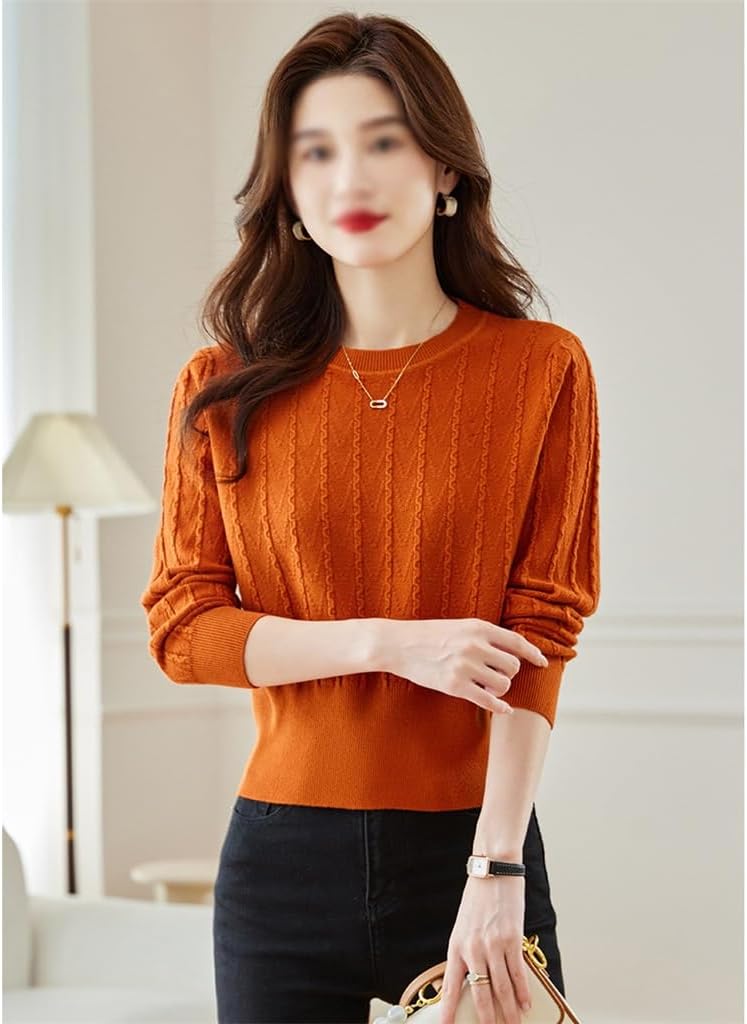 Temperament Matching Bottom Shirt with Western-style Skirt Top Short High Waisted Sweater for Women