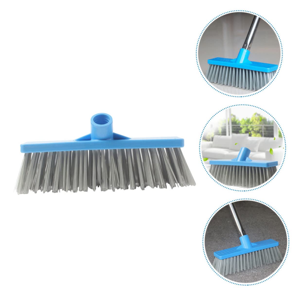 BCOATH 1pc Kitchen Broom Head Replacement Brush Floor Sweeper Head Broom Supply