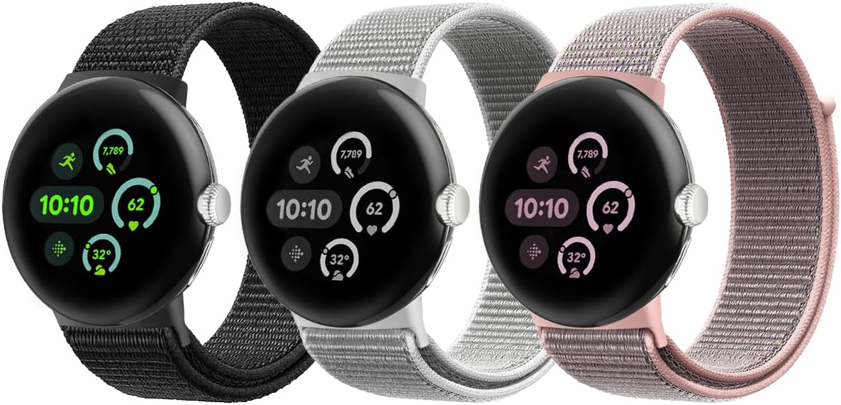 Nylon Band for Google Pixel Watch 5/4/3 41mm 45mm Band for Men Women