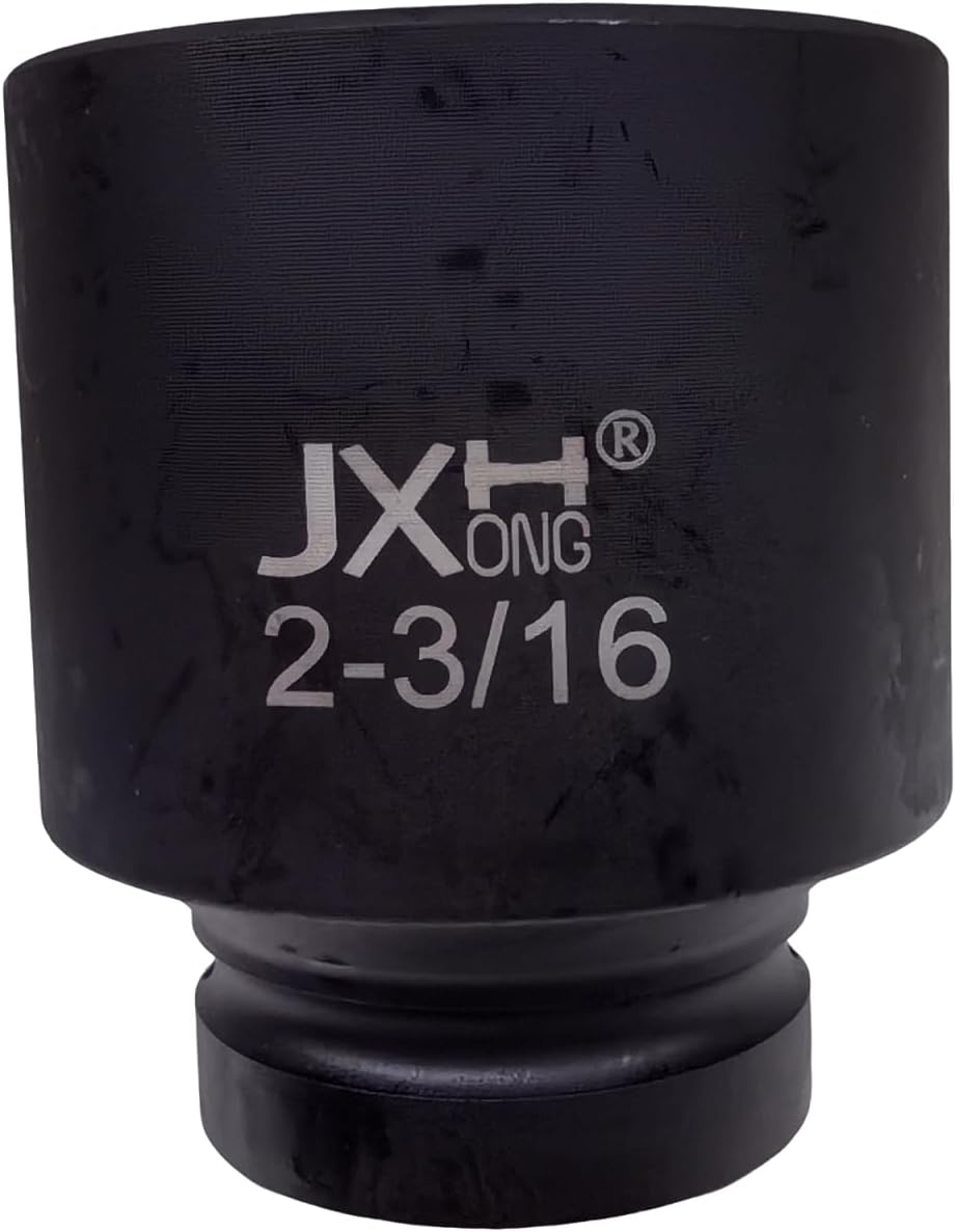 1" Drive 2-3/16" Impact Socket, 6-Point, Heat Treated Cr-V Alloy Steel
