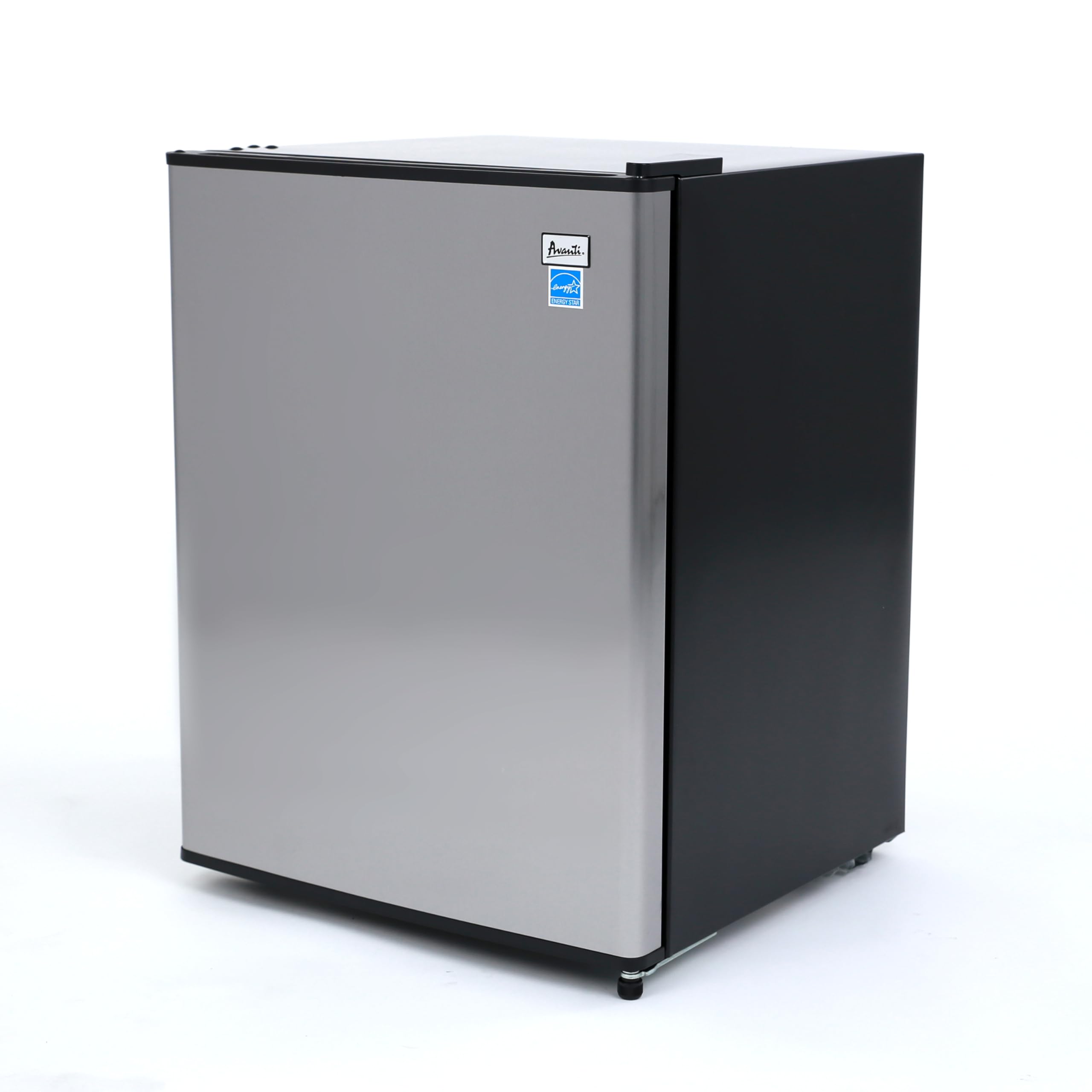 Avanti Mini Fridge Compact Refrigerator For Home Office Or Dorm, Features Single Reversible Door Removable Shelves Automatic Defrost And Adjustable Temperature Control, 2.4-Cu.Ft, Stainless Steel on Fridge.com - View 6