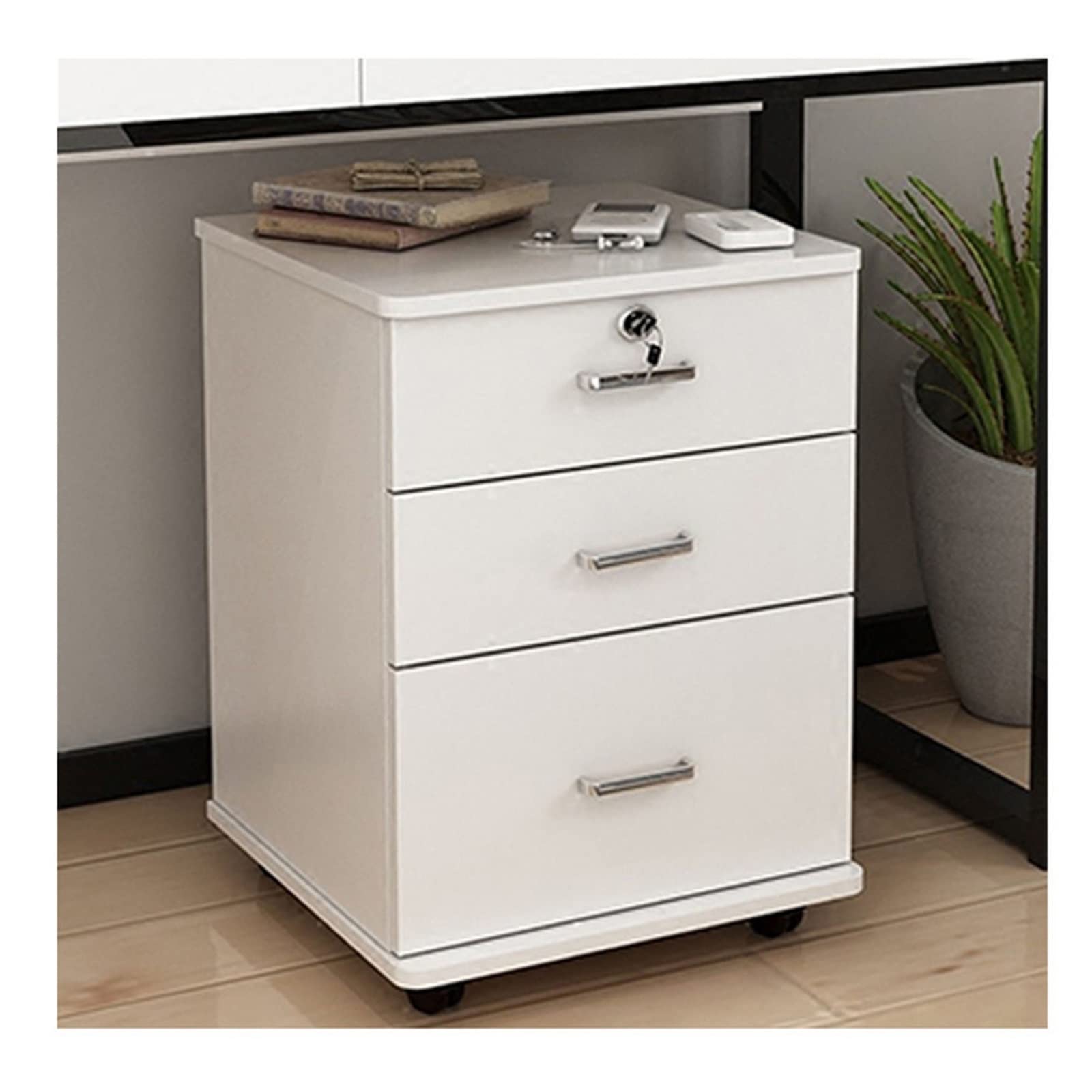 Aioneer F Ile Cabinet 3 Drawer Wooden Office Cabinet Ile Storage Cabinet Loor Stand Wheel Design Movable Ile Organizer Office Supplies Iling Cabinet