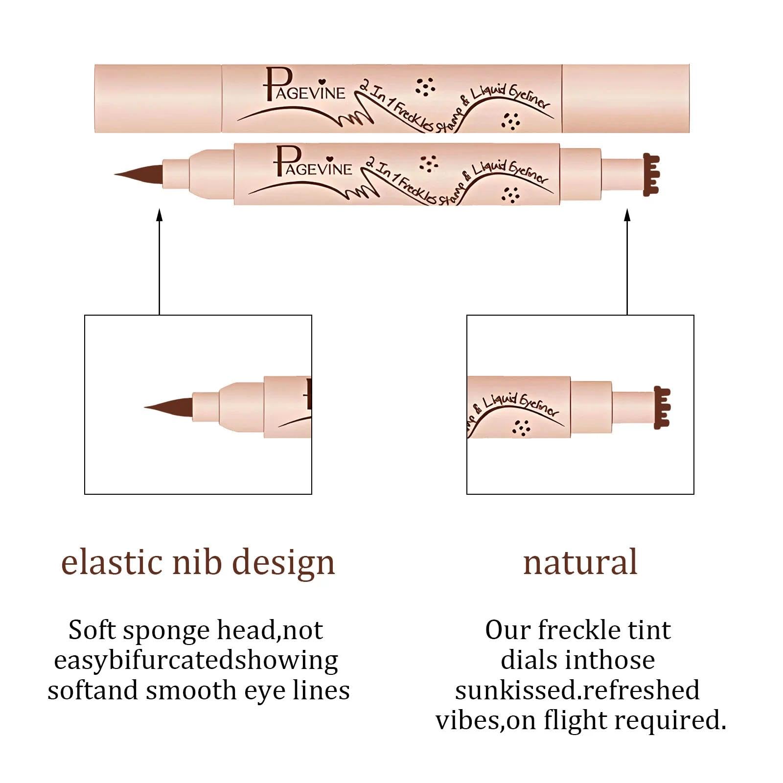 Stempel do piegów 3 sztuki Sztuczne piegi makijaż Freckle Pen zestaw 02 03 04 Naturalny efekt piegów Łatwa aplikacja Do różnych odcieni skóry