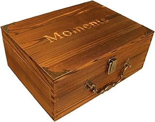 Wooden Keepsake Box with Lid,Large Storage Box for Wedding Cards，Photos，Letters，Jewelry，Mementos，Treasures – Ideal for Special Memories,Birthdays, Anniversaries, Milestones