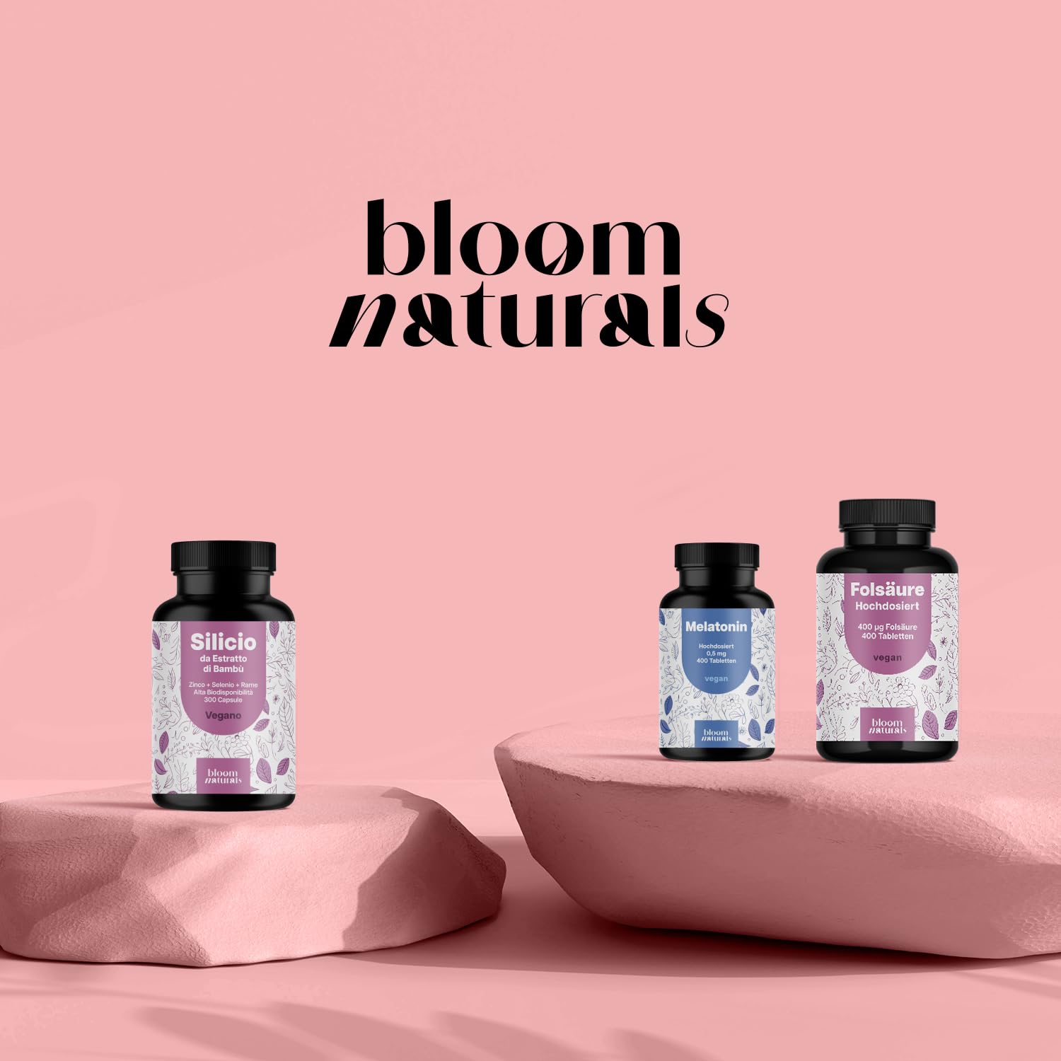 Complesso di silicio – 300 capsule con 500 mg di silicio con zinco, rame e selenio – silice di estratto di bambù – popolare tra le donne perdita di capelli – vitamine per capelli – Vegano e prodotto