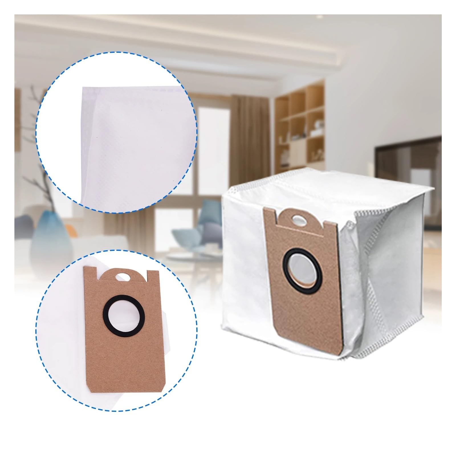Lot De 6 Sacs à Poussière De Rechange Pour Aspirateur Robot Airrobo T10/T10+ - Étancher, Grande Capacité, Sans Poussière - 7