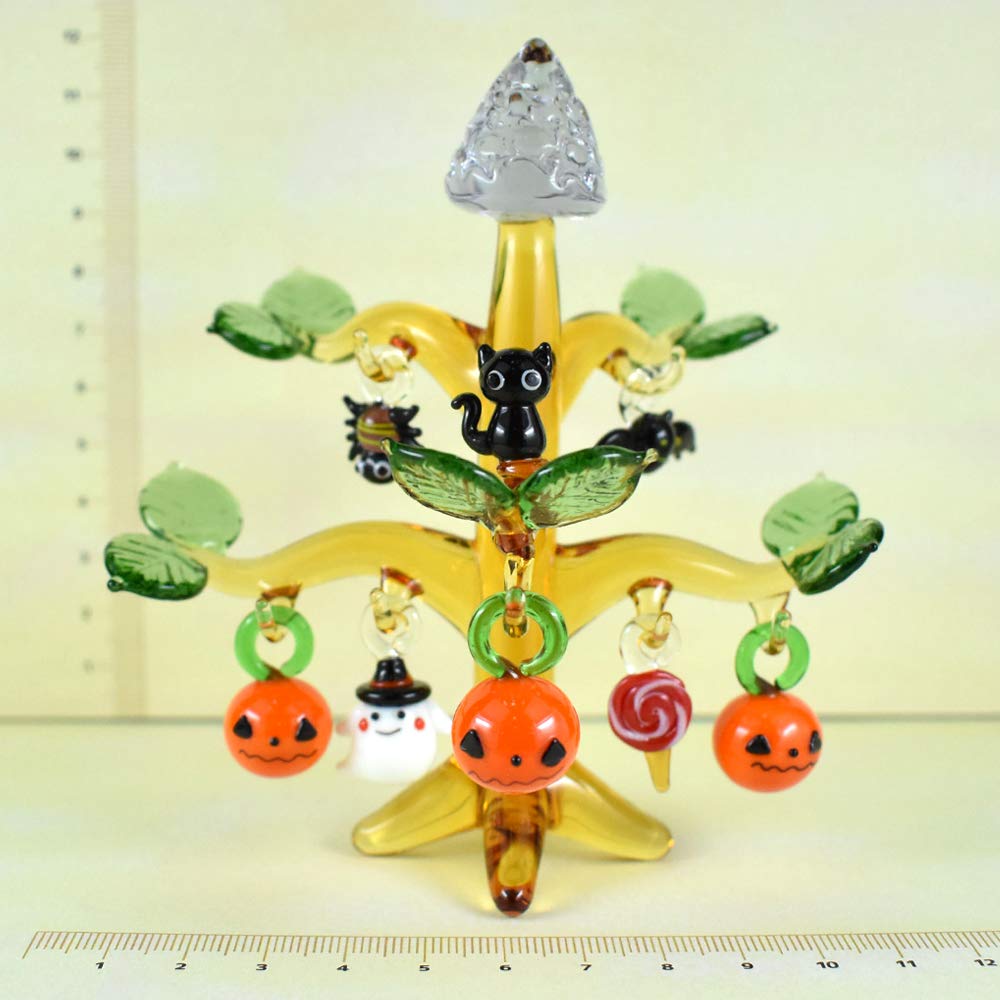 Amazon.co.jp: かわいい手作り ガラス細工 ハロウィンの森 : ホーム