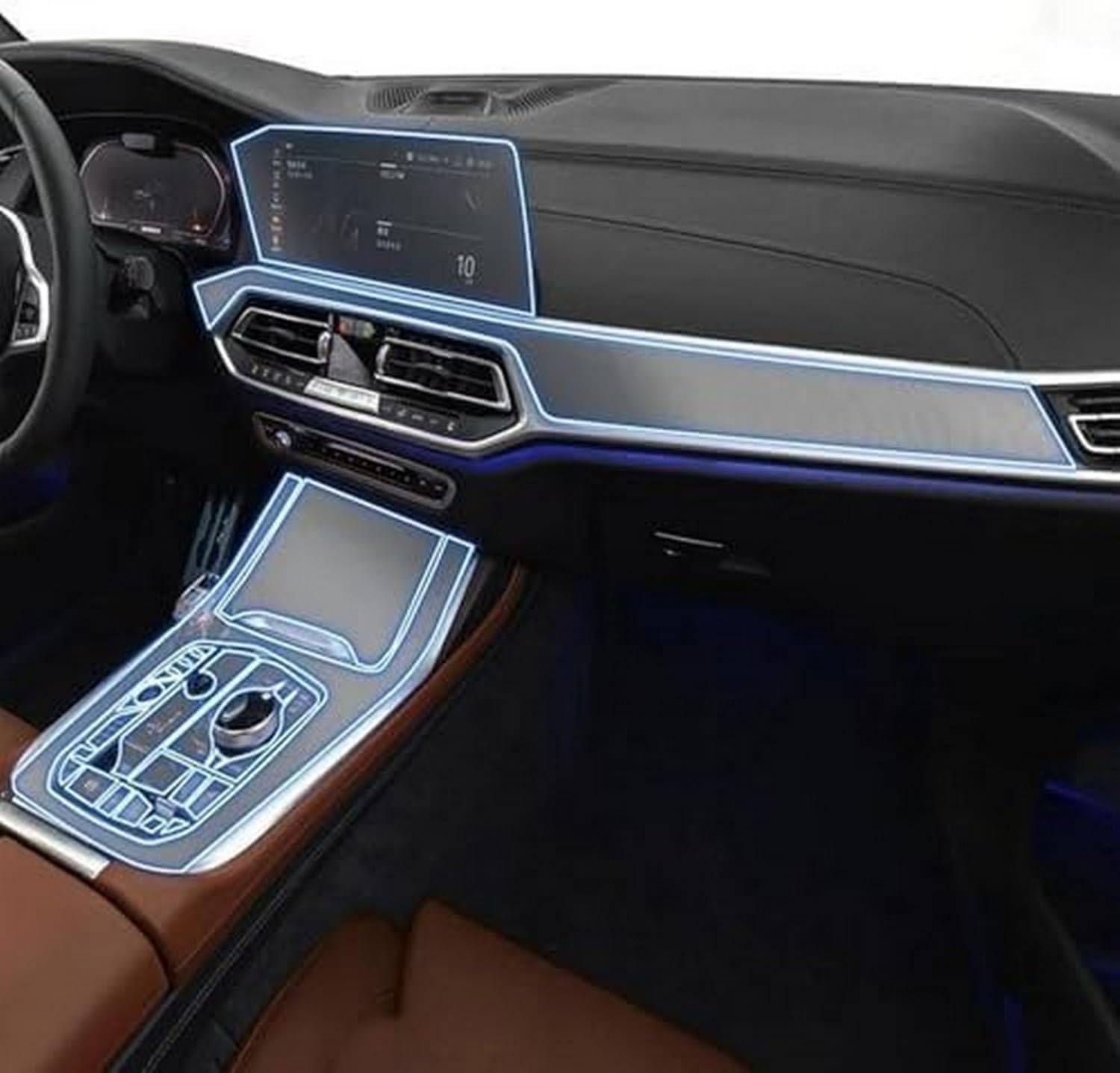 Film protection intérieur voiture TPU transparent pour BMW X7 19-22