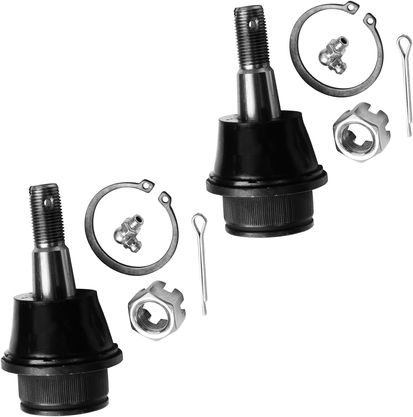 Detroit Axle - 4WD Front 12pc Wheel Bearing Hubs Kit for 02-05 Dodge Ram 1500, Wheel Bearing & Hubs Tie Rods Sway Bars Lower Ball Joints Boots 2002 2003 2004 2005 Replacement