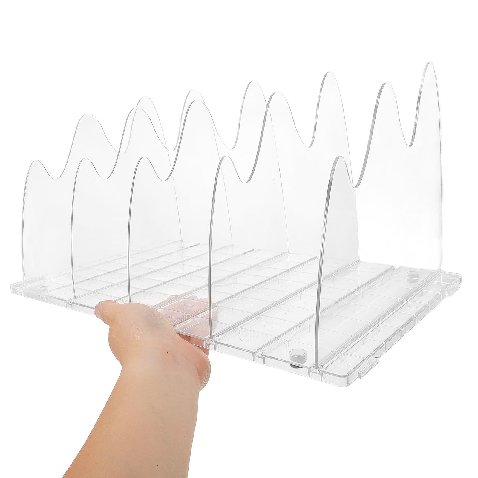 Separador de Estantes para Armario, Divisor de Estantes Transparente, Plástico, Ligero, No se Deforma Fácilmente, para Ropa y Bolsos, Hogar y Dormitorio