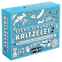 Gamely Sechs-Sekunden-Kritzelei 2: Das fieberhaft-Flotte, fetzige Zeichenspiel | EIN familienfreundliches Partyspiel für Kinder, Teenager und Erwachsene