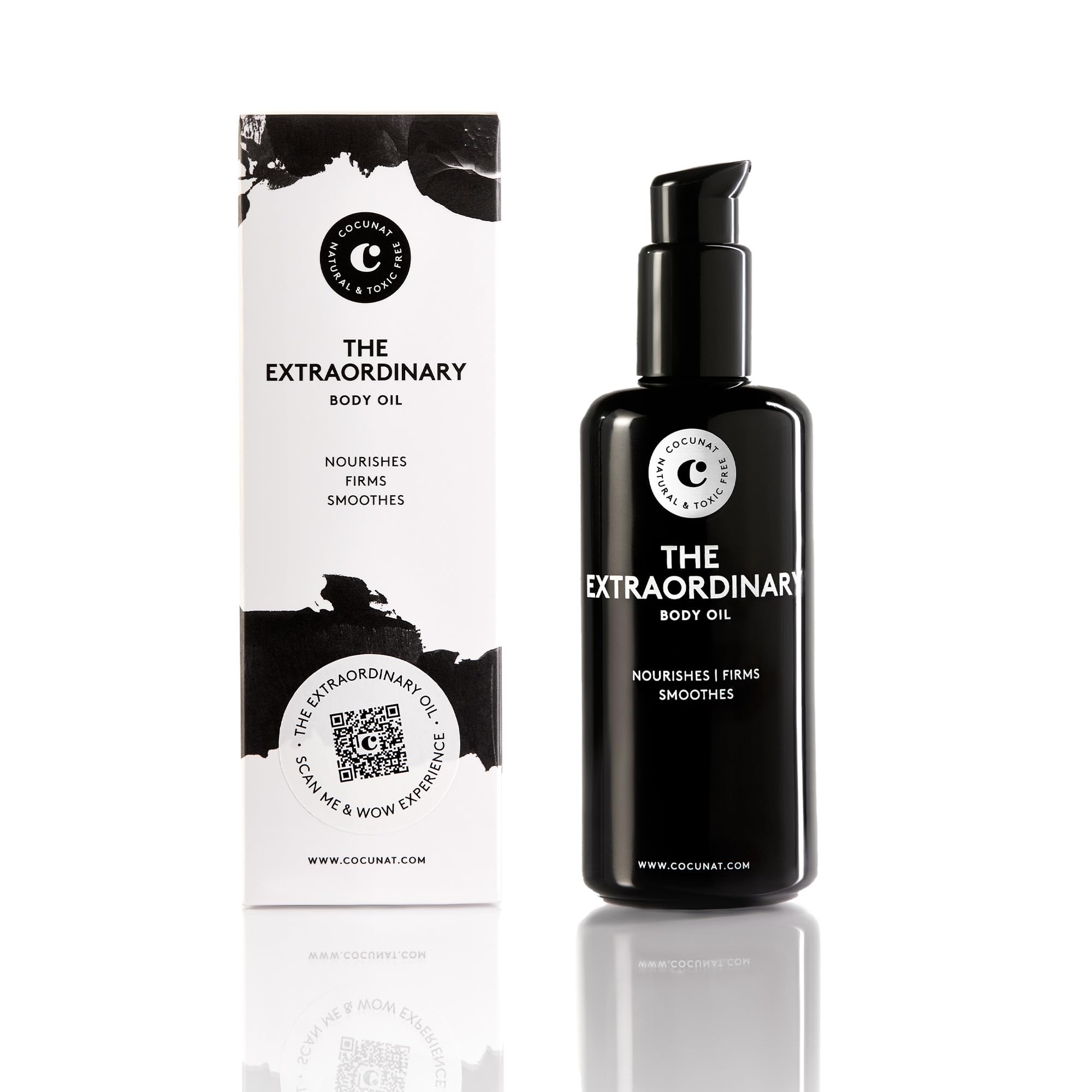 COCUNAT - The Extrordinary Oil - Huile Corporelle 100% Naturelle - Huiles d'amande, de Rose Musquée et D'argan - Nourrit et Hydrate - Prévient et Traite les Vergetures - Hydratation - 175ml
