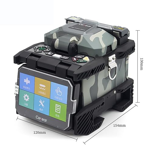 Miniatura 4 de DFBRUZZ Empalmador de fusión de fibra Enfoque automático A9 FTTH Kit de empalmador de fusión de fibra óptica de 4.3 pulgadas Pantalla LCD digital