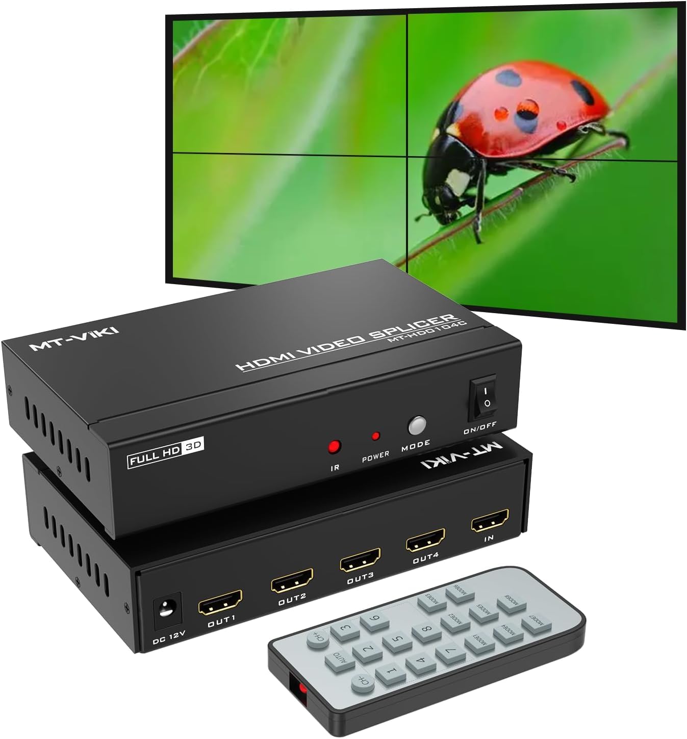 MT-VIKI 4K30Hz 2x2 HDMI Videowand Controller 2x2 Vierfach Sp