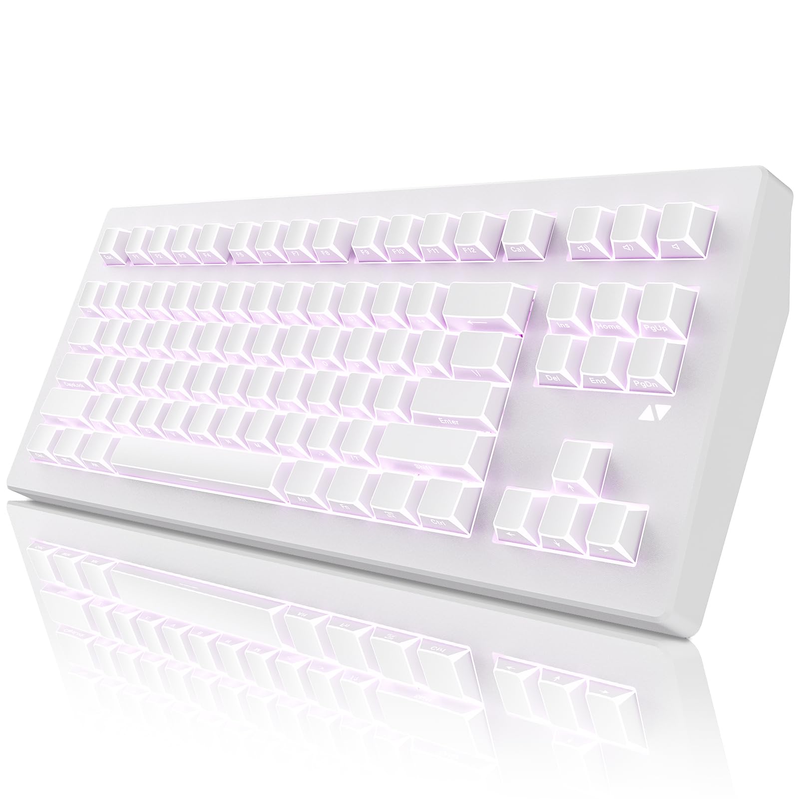 Amazon | ZORNHER CG870 ワイヤレスメカニカルキーボード 80%ホワイト