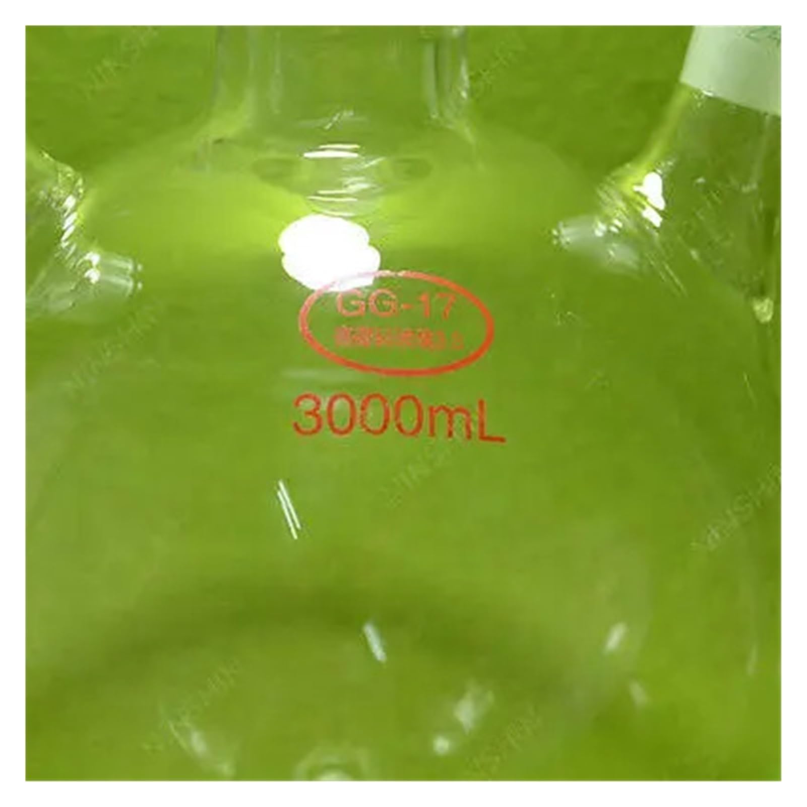 Matraz de fondo, matraz de vidrio, 3L, 3000ML, 24/29,3 cuellos, cristalería de laboratorio, matraz de laboratorio